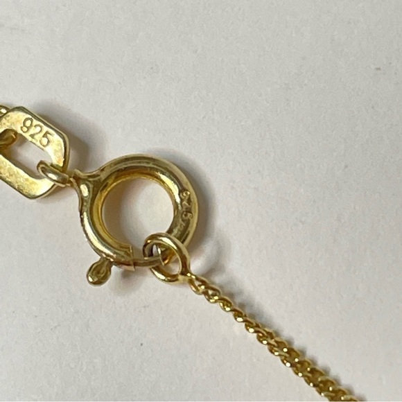 Vintage Gold Over Sterling Chain & Cross Pendant - Picture 3 of 10